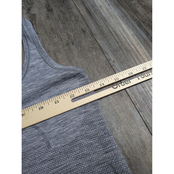 Lululemon Heathered Gray Swiftly Tank Top Shirt Run Yoga Casual Women’s 6 - Picture 3 of 6